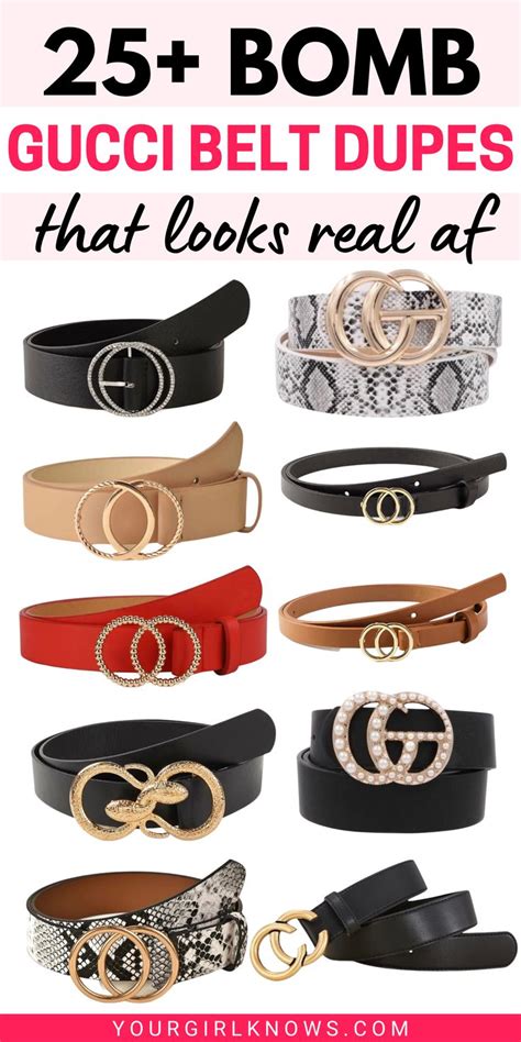 gucci belt dupe white|women's gucci belt dupe.